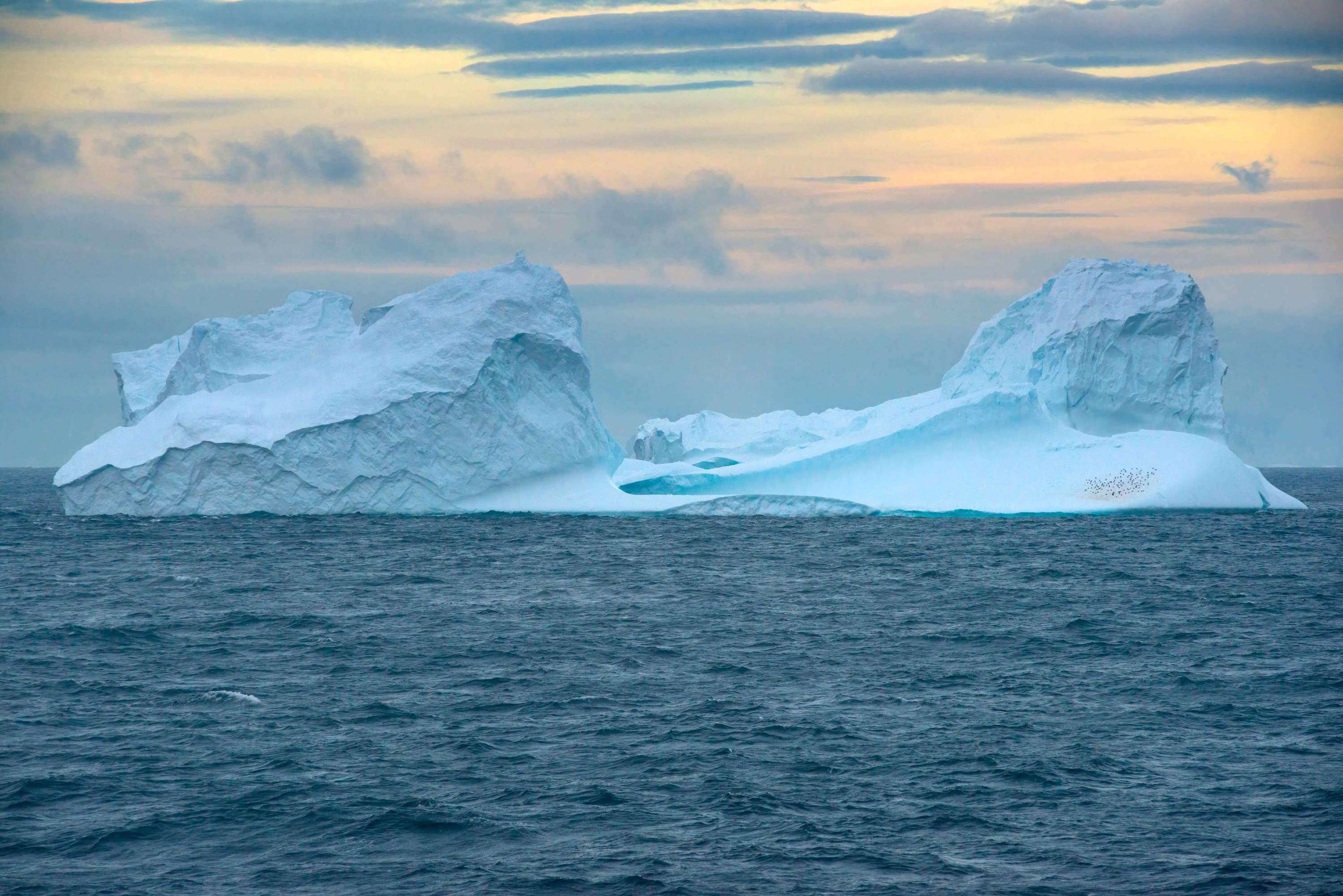 Image of an iceberg in the ocean